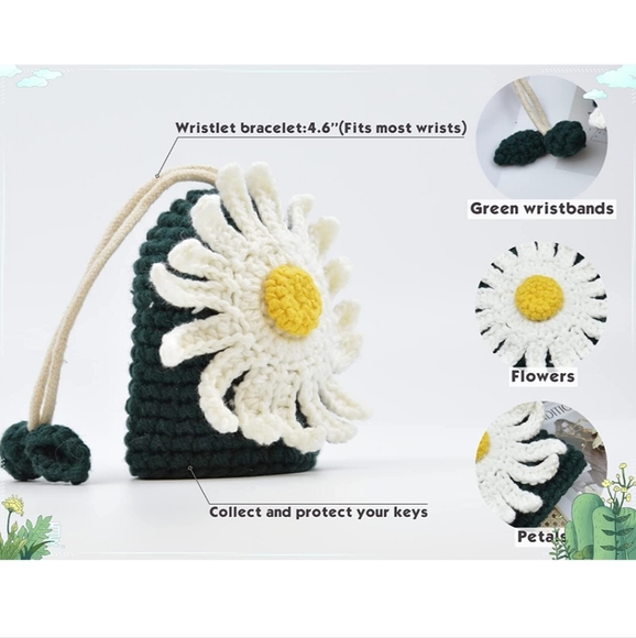 Hand Crocheted Magic Key Fob Hidden Key Protector - Picture 5 of 6